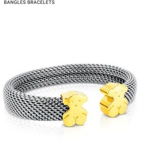 Tous Gold and Steel Sweet Dolls Bracelet 18k (certificate of authenticity)